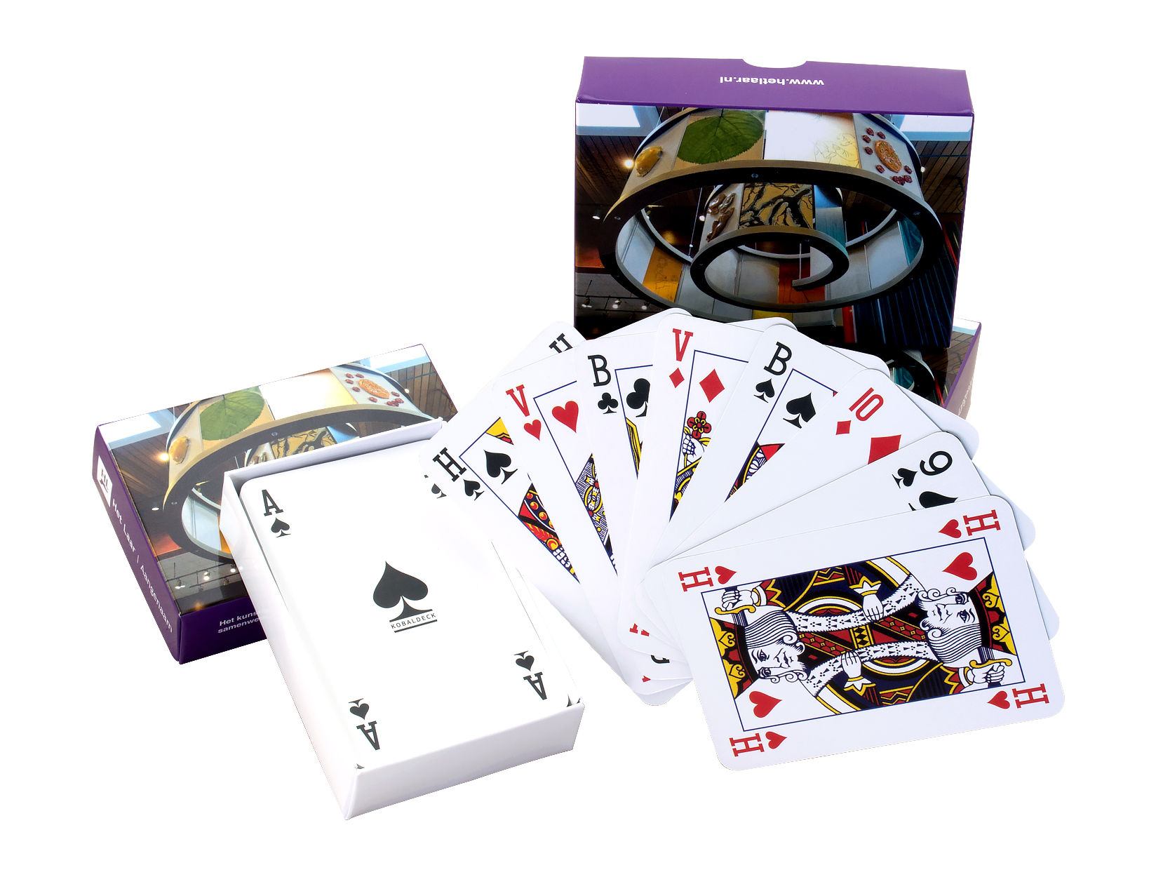 Customized deck of cards in a luxurious plastic box - JCA14