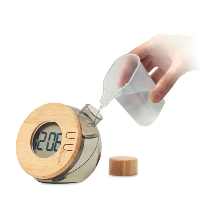 EcoBamboo Water-Powered LCD Clock - Marston Moretaine - Easingwold