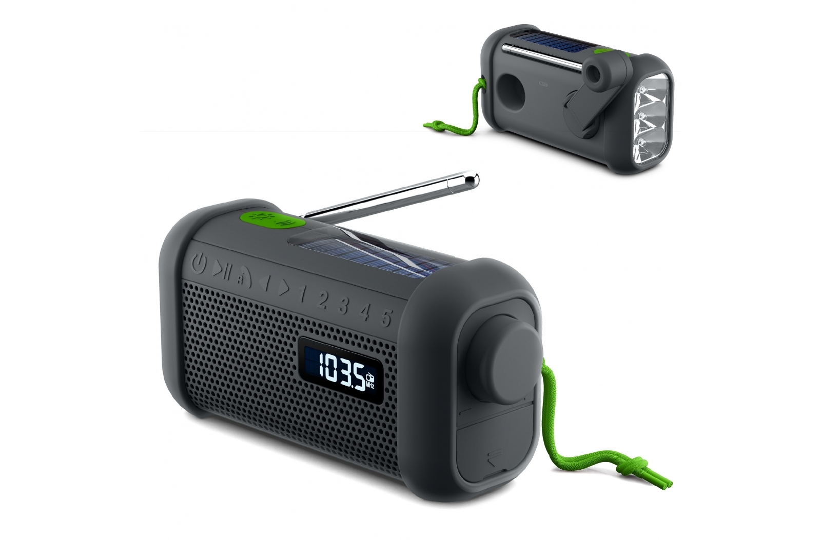 MH-08 | Muse radio, bluetooth speaker with solar and winding mechanism
