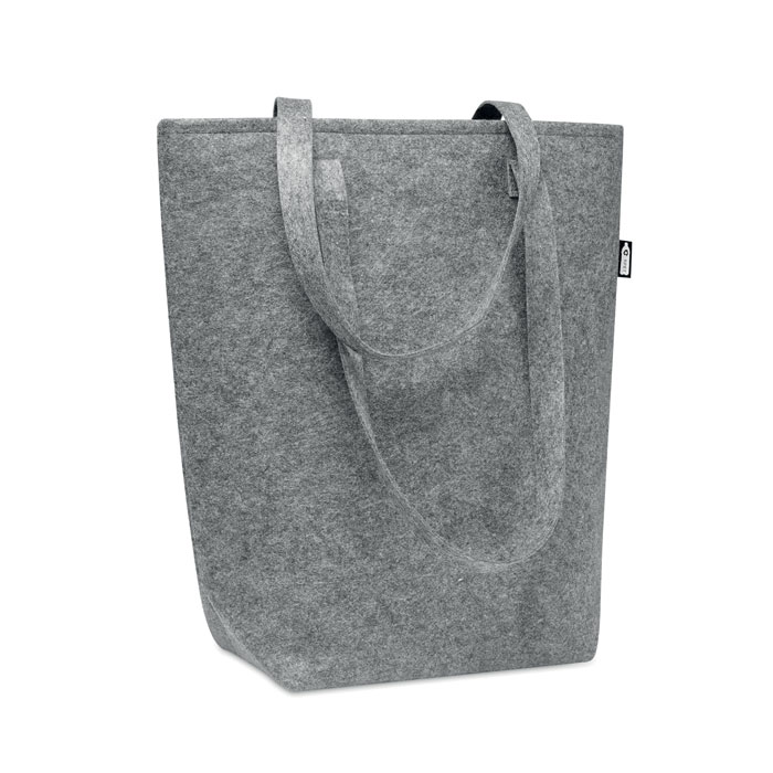 RPET Felt Shopping Bag with Long Handle - Much Wenlock - Mossley