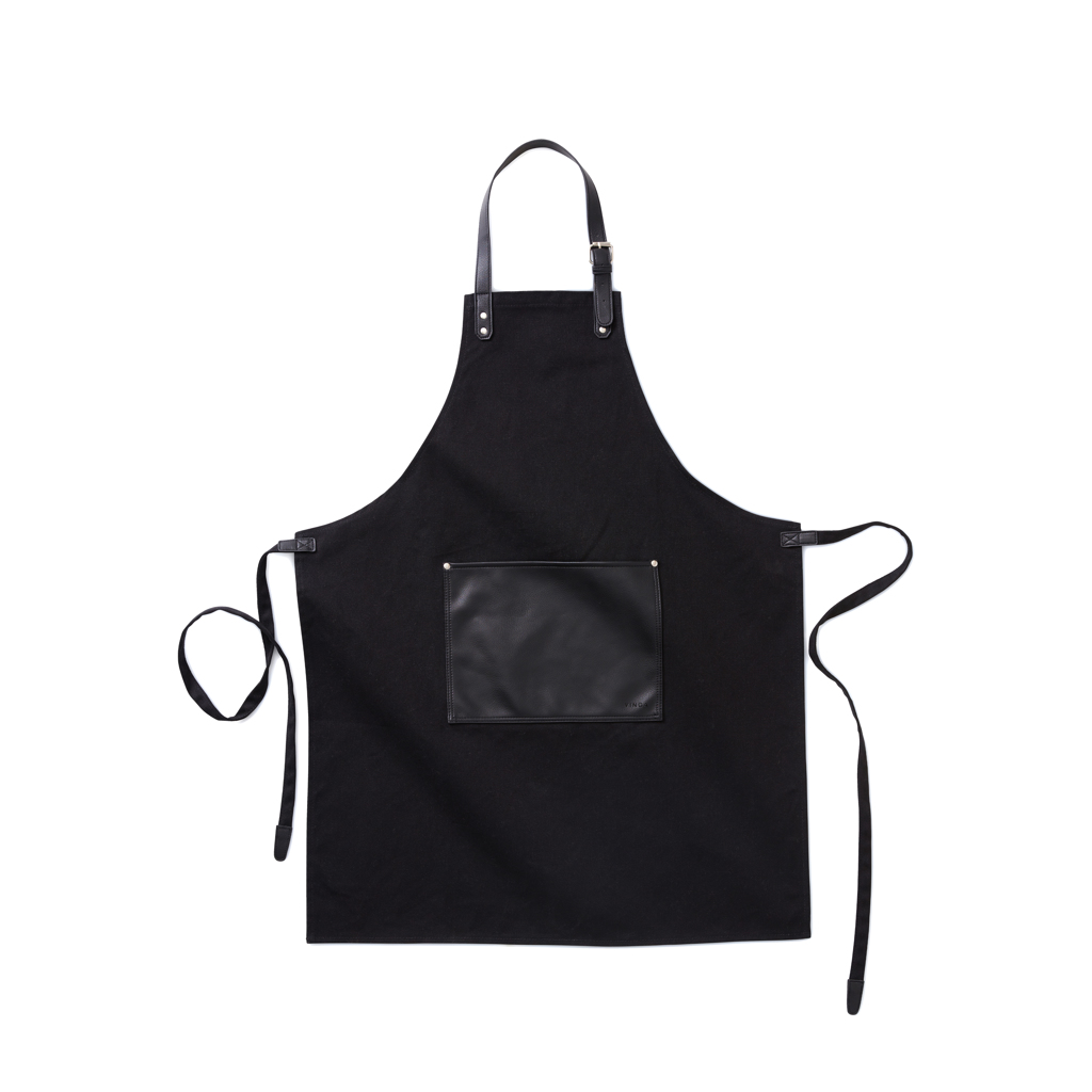 Classic Cotton Canvas Apron with Vegan Leather Details - Sheerness