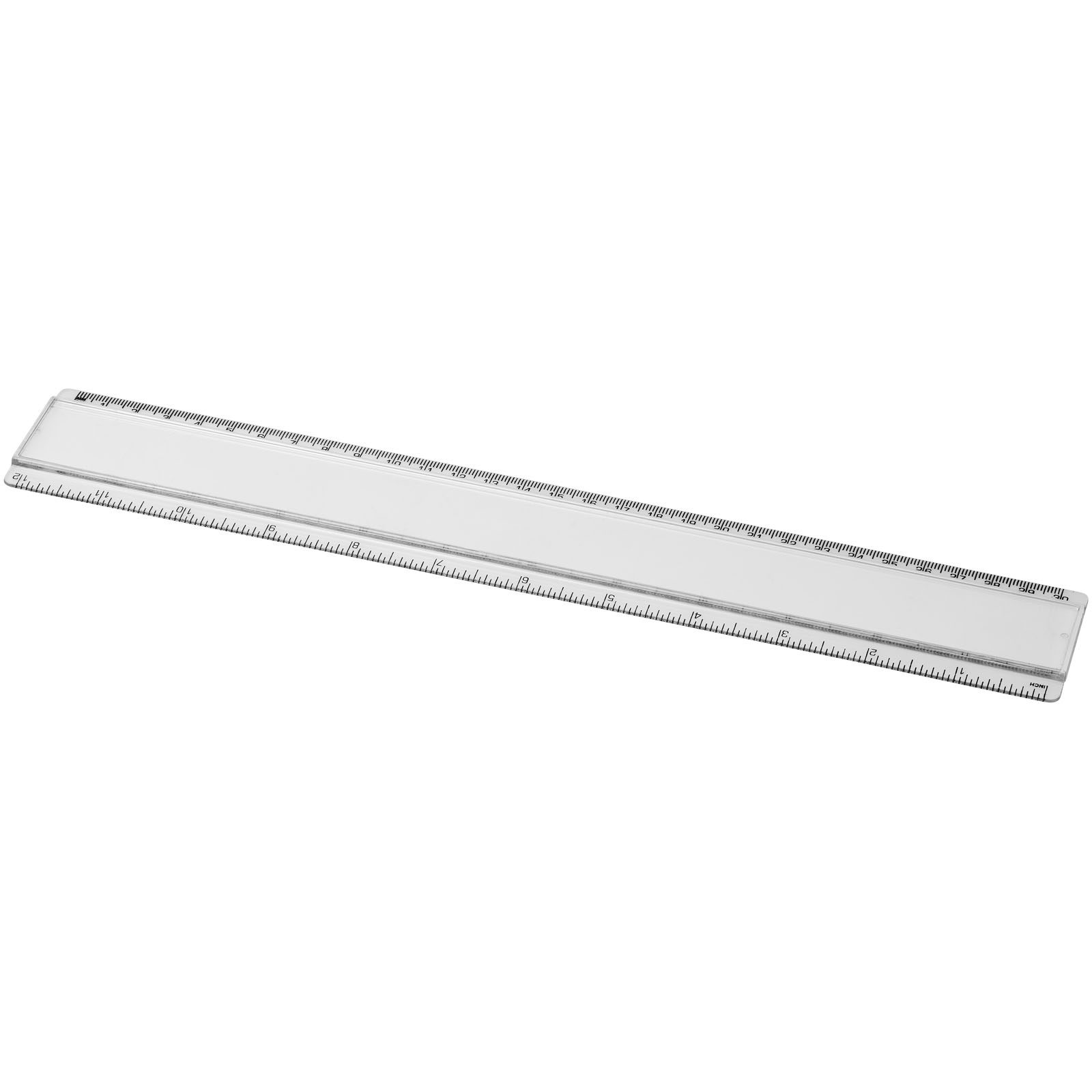 Plastic ruler with double marking and paper insert - Dalwood - Burton upon Trent