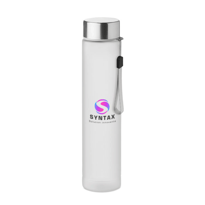Travel bottle made of Tritan which is BPA-Free, with a stainless steel lid  300ml- Llandudno