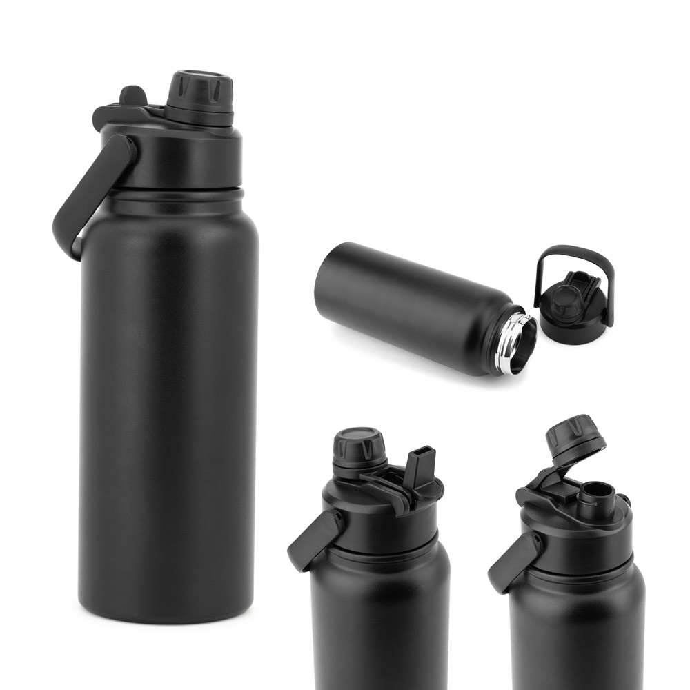 ALCARAZ. Stainless steel bottle (90% recycled), double-walled vacuum insulated