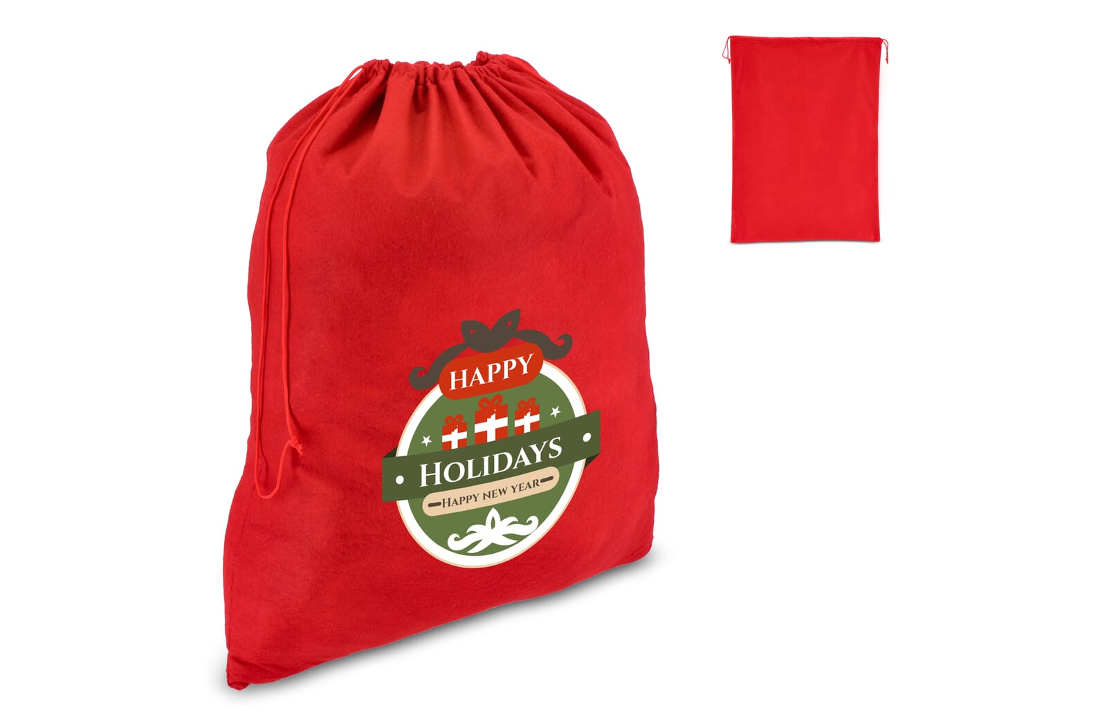 Filzgeschenksack - Gedern bedrukken met logo