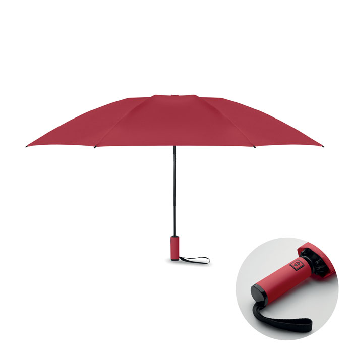 EcoGuard Automatic Reverse Umbrella - Biggleswade printed with logo