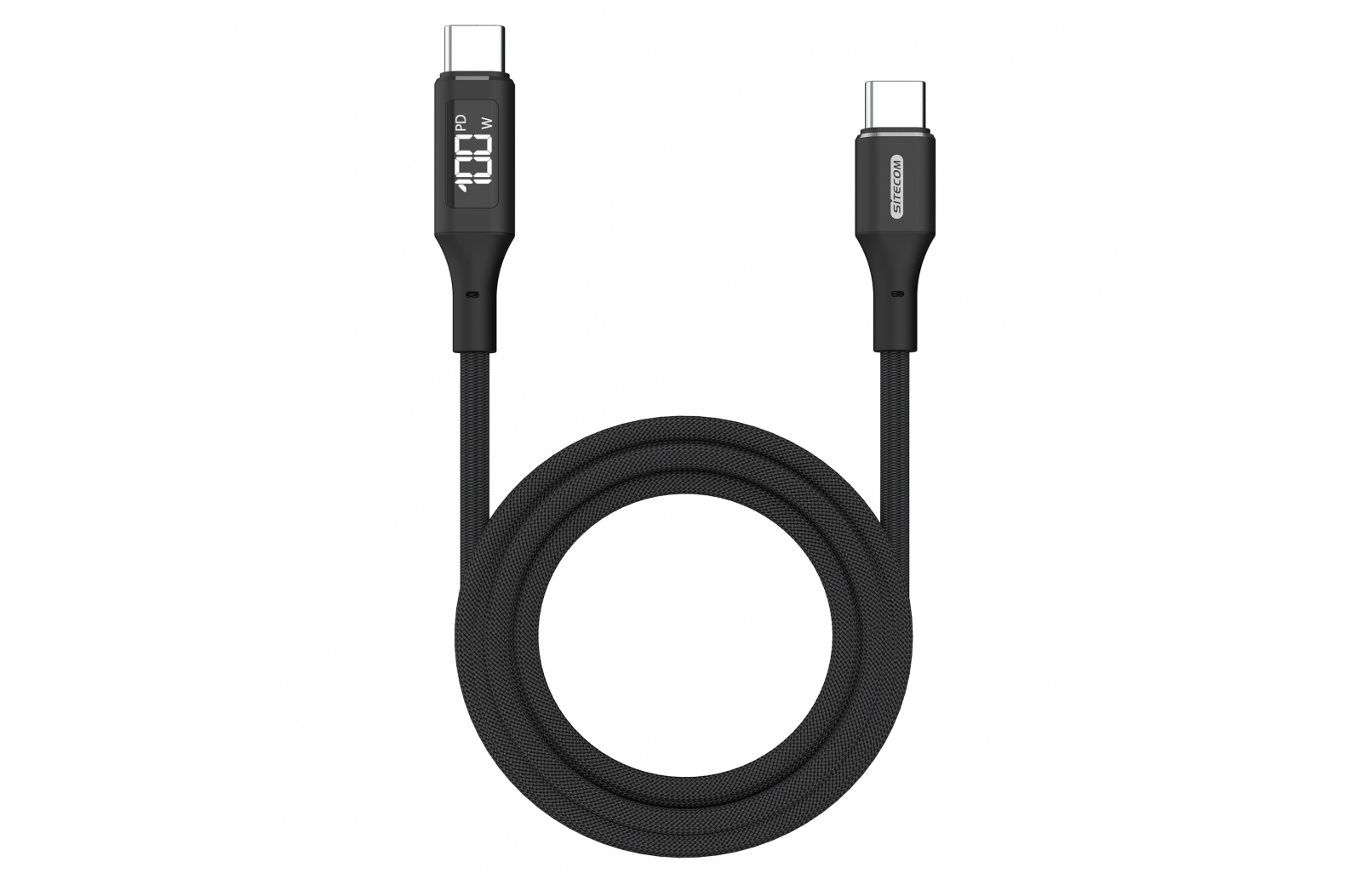 Sitecom CA-1005 USB-C to USB-C Power cable with LED display - Baginton