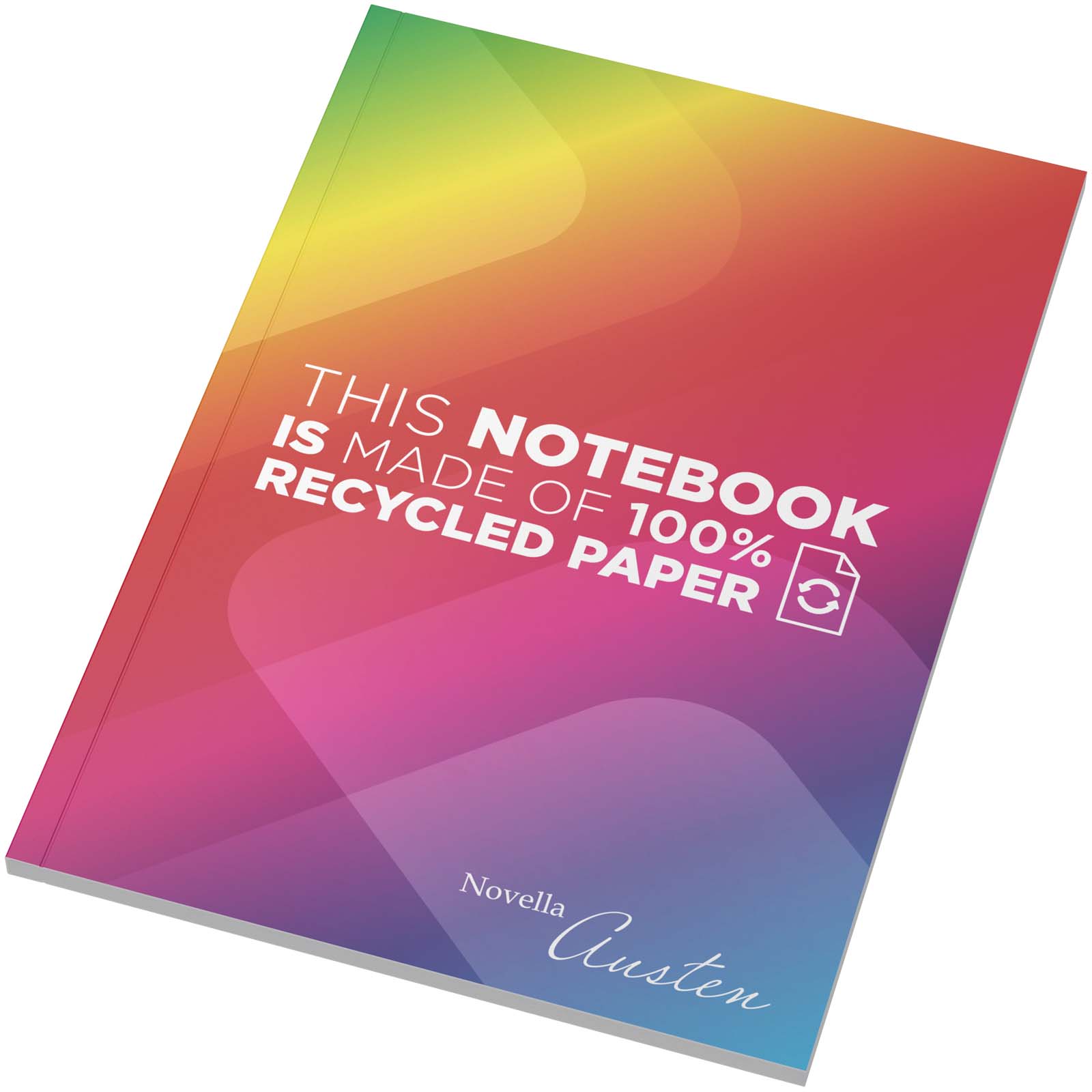 Novella Austen A5 notebook with recycled soft cover – 50 lined sheets