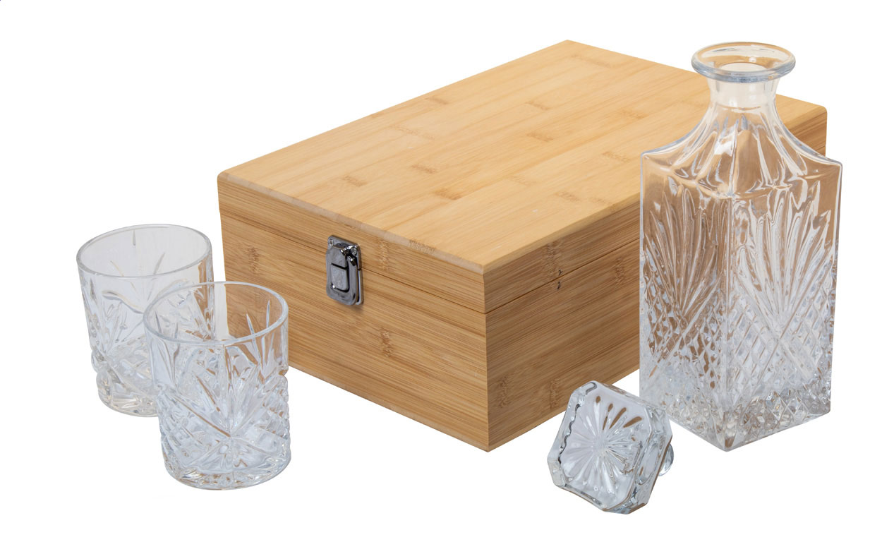 Bamboo Luxe Decanter Set - Elstead bedrukken met logo