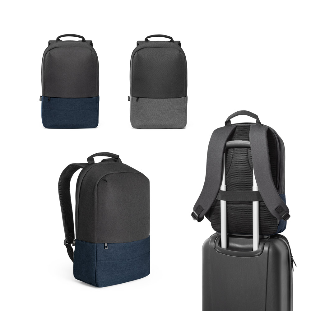 GENOA BPACK. Diebstahlsicherer Rucksack aus hochdichtem, recyceltem 600D-Polyester