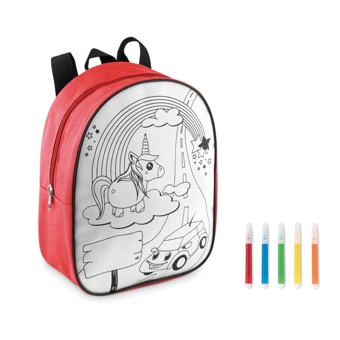 A backpack made of 600D polyester and comes with 5 markers - Itchen Stoke