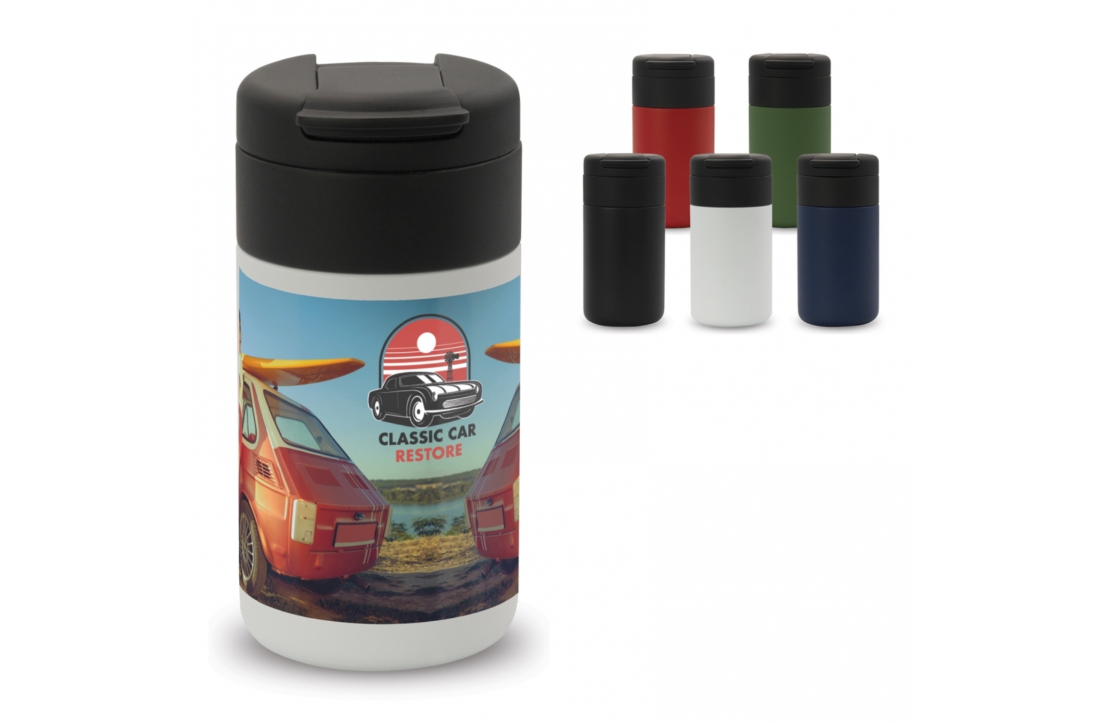 Bottle with Flip Lid that has Double Wall Vacuum Insulation 250ml - Andover