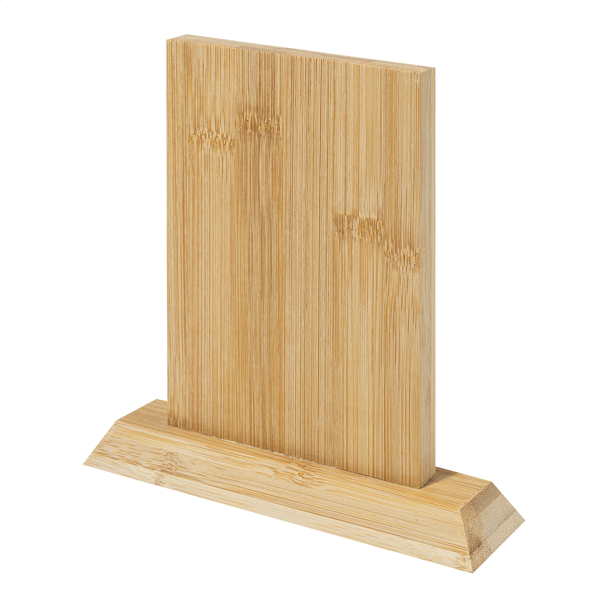 Bamboo Rectangular Trophy - Wandsworth printed with logo