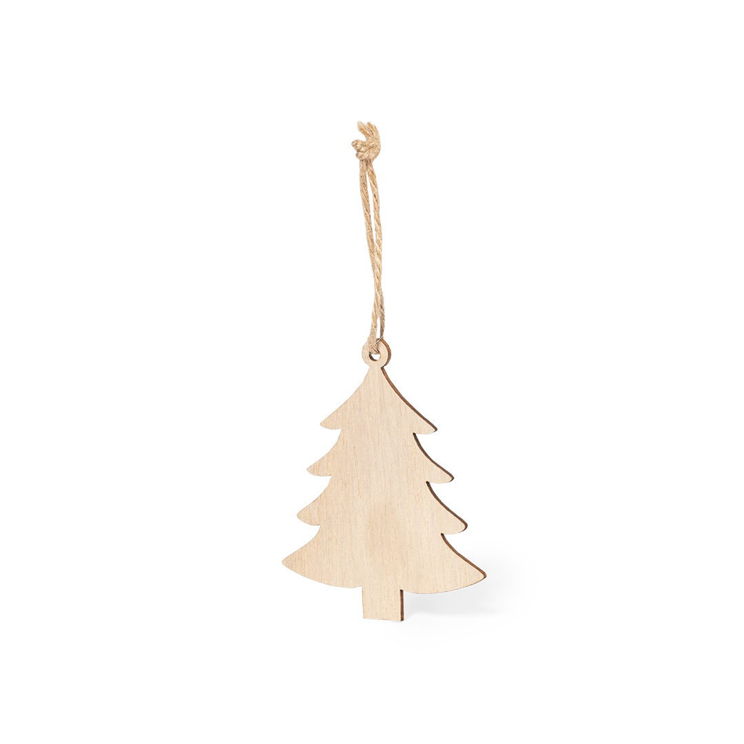 Natural Wood Christmas Ornament - Weybridge