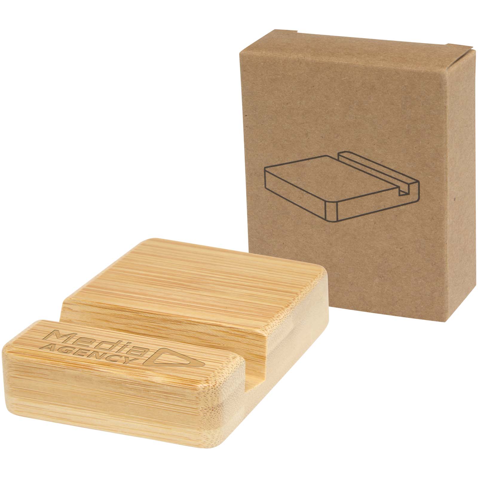 Bamboo Bliss Phone Cradle - Nuneaton printed with logo