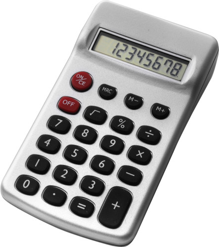 Plastic 8-Digit LCD Calculator - Hatton