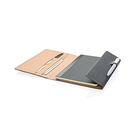 Magnetic Closure A5 Notebook Cover with Card Sleeves - Badbury