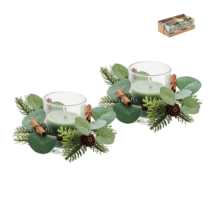 Forest Arrangement Glass Candle Set - Whitehill