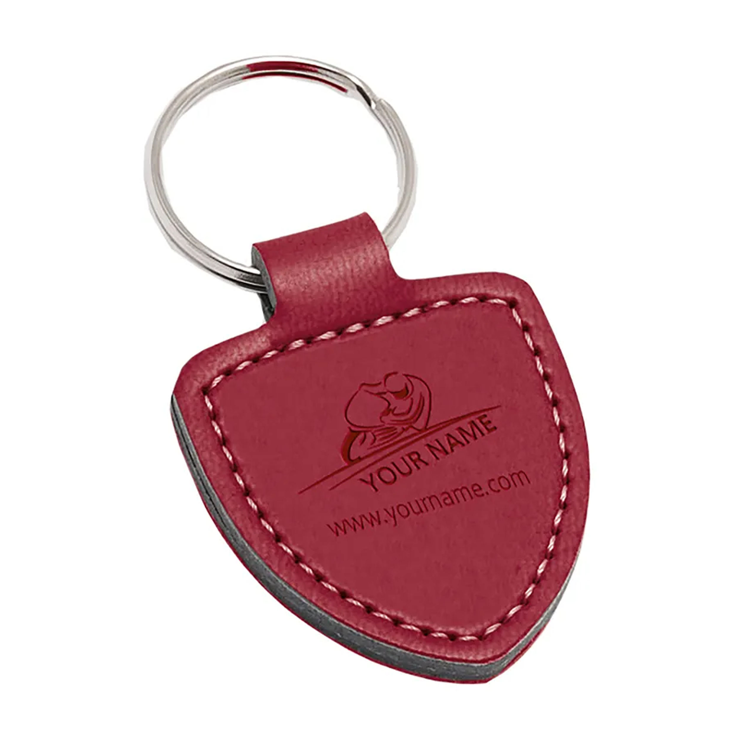 Elegant Dual-Sided Embossed Keyring - Hunstanton
