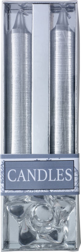 Star-shaped Glass Holder with Glitter Candles - Ashby St Ledgers - Haseley