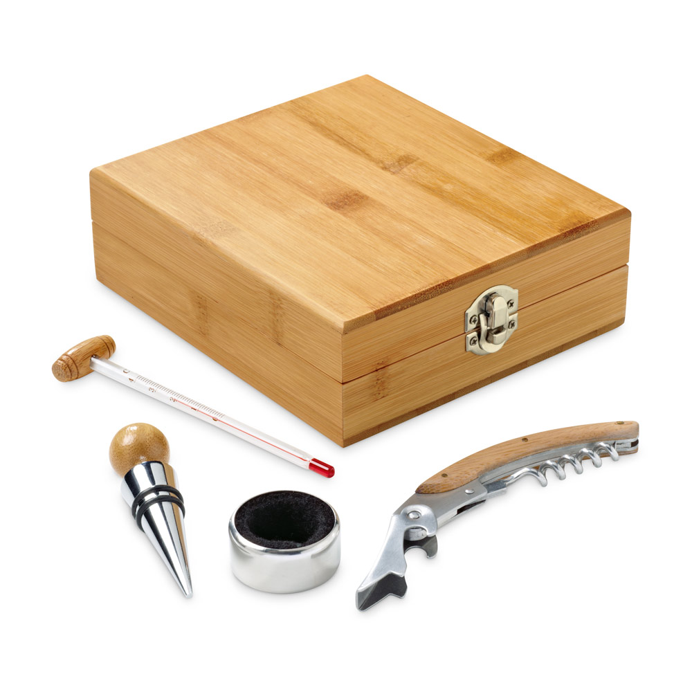 Bamboo and Zinc Wine Set - Whitchurch Canonicorum