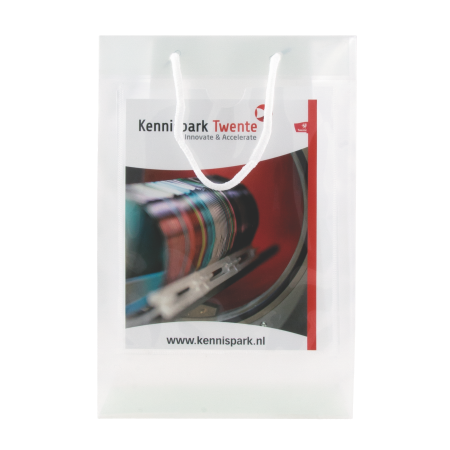 Clear Recyclable Drawstring Bag with A5 Inlay Windows - Kirby Wiske