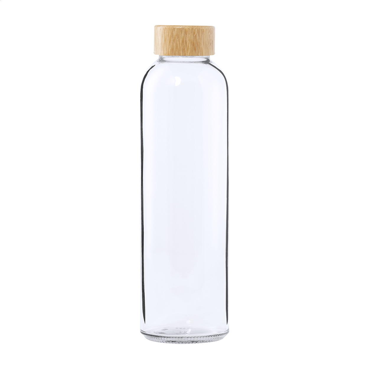 Bokol bottle in glass with bamboo lid, 500 ml, with your logo