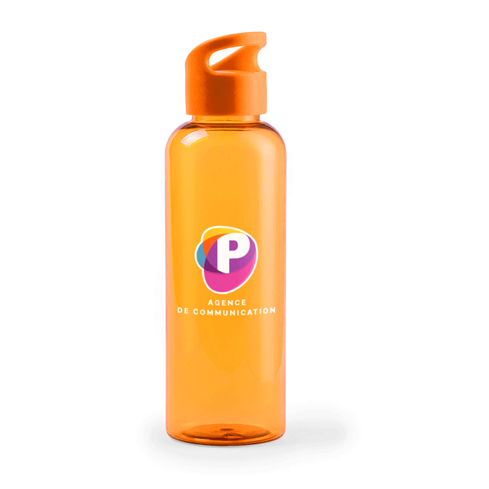 A water bottle made of tritan material that is resistant to heat and free of BPA. 530ml - Hever
