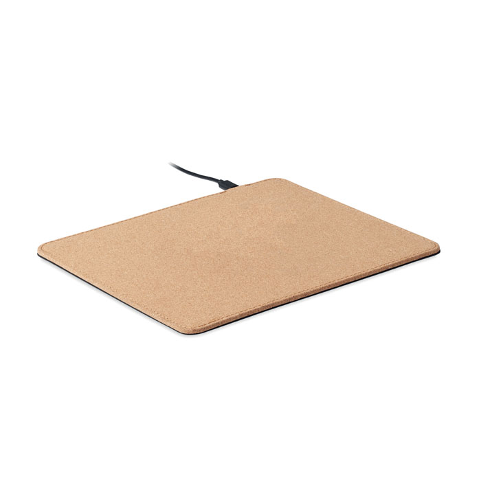 A wireless charging mouse pad made of cork - Baxenden