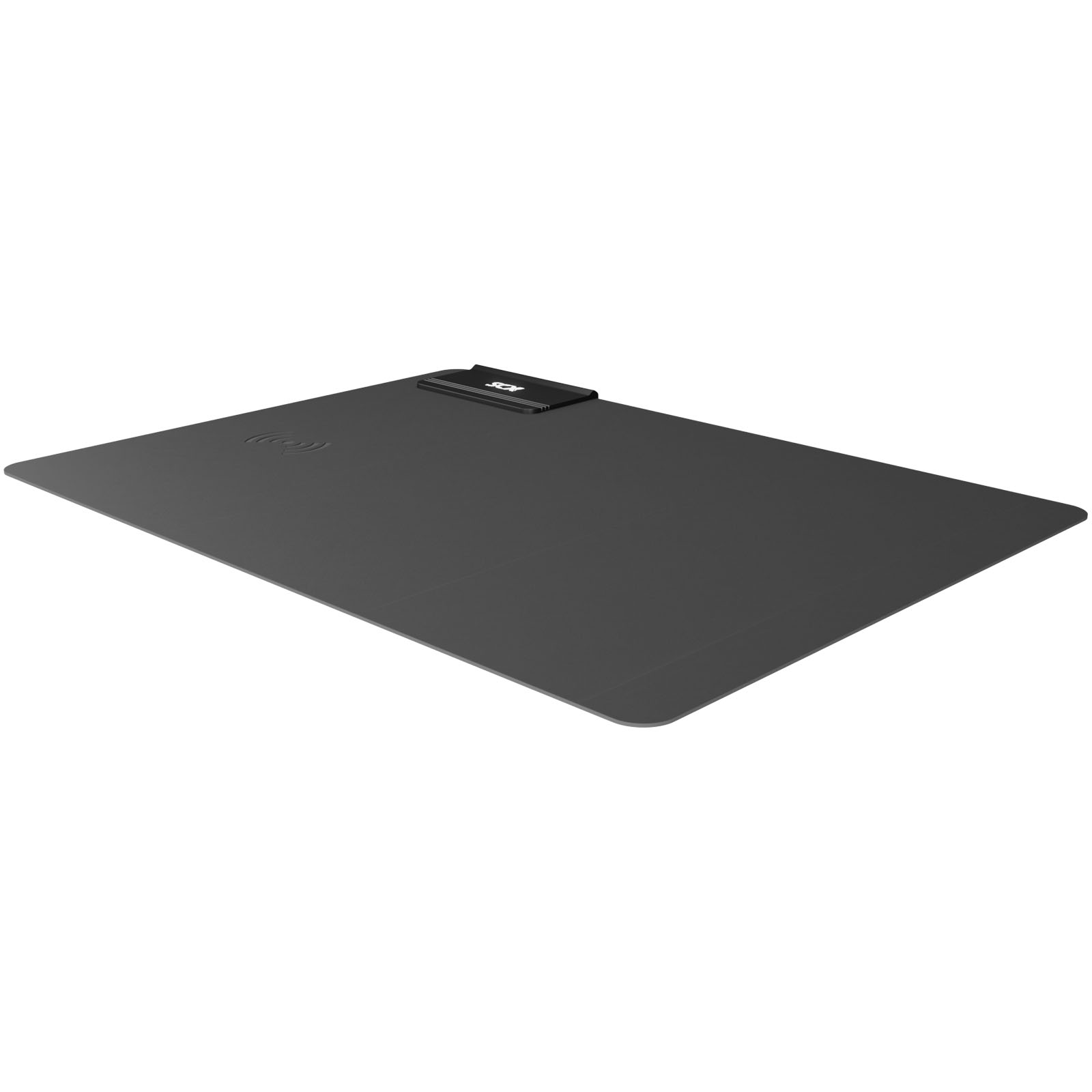 Foldable Light-up Logo Mouse Pad with Wireless Charging Area - Orford