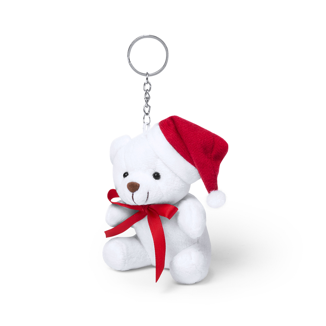 Christmas Teddy Bear Keychain - Hartley Wintney