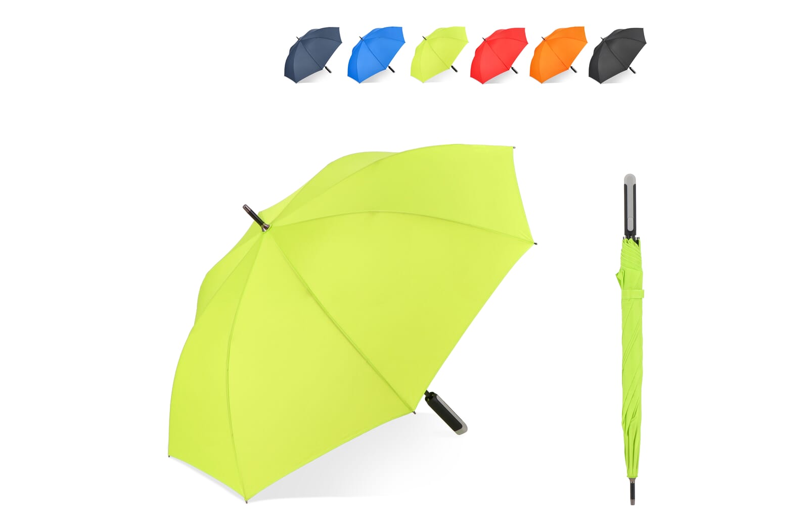Ergonomic Square Handle Fibreglass Umbrella - Wrexham