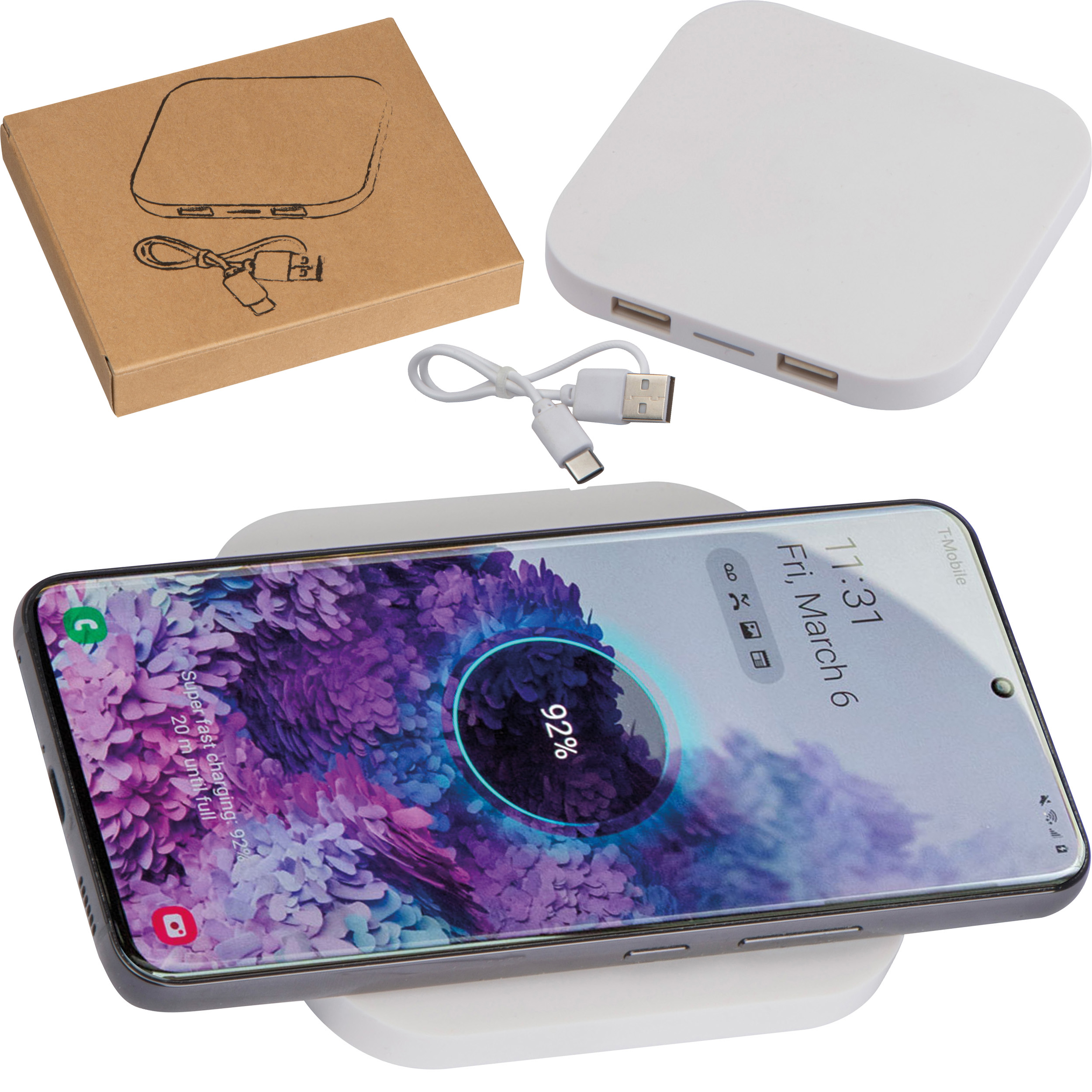 Kabelloses Ladegerät mit 2 USB-Anschlüssen - Quakenbrück