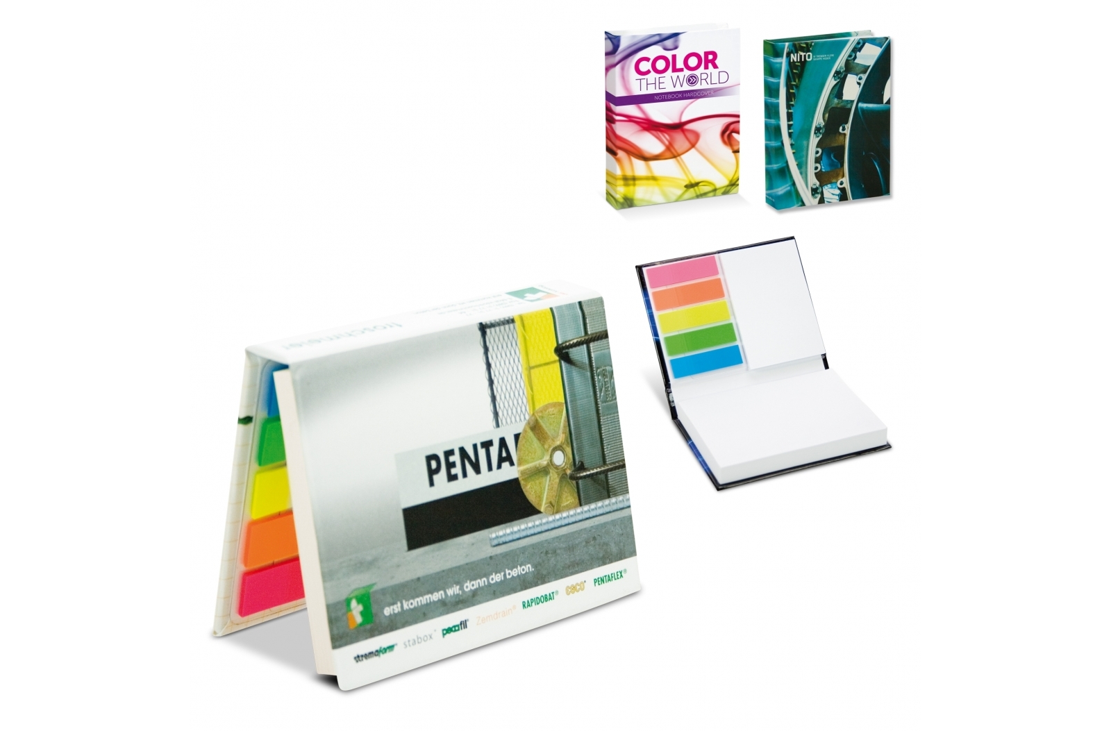 Notebook with Sticky Notes and Page Markers - Manchester