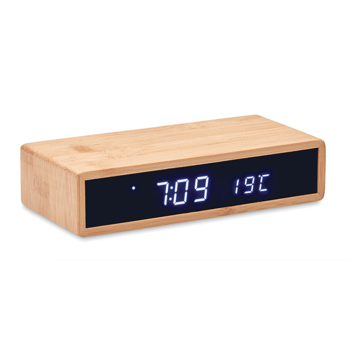 Bamboo Wireless Charger Alarm Clock - Hinton Waldrist - Wigtown
