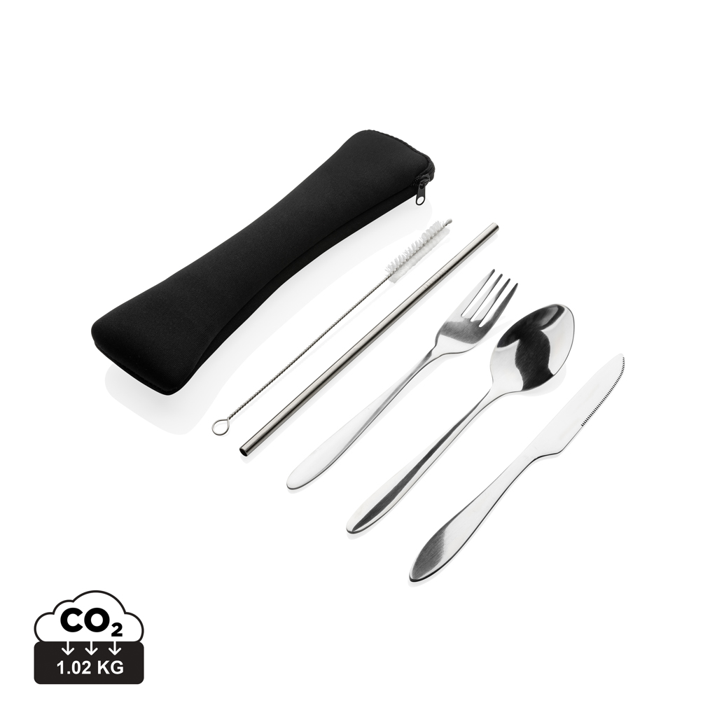 A portable Ashurst stainless steel cutlery set - Romford
