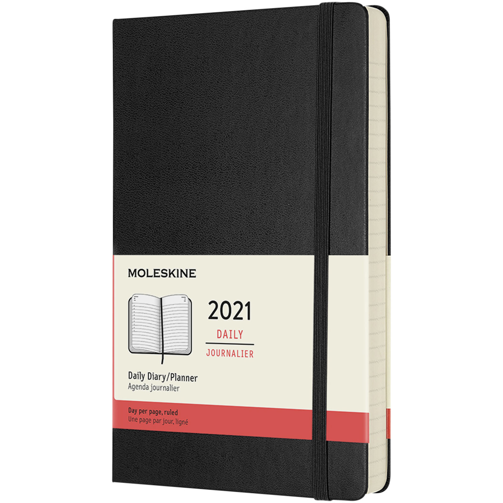 Moleskine 12-month Daily Agenda L , hard cover