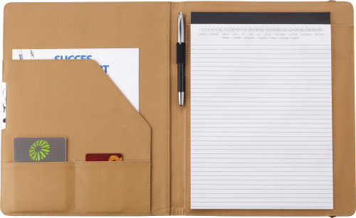 Cork Conference Folder with Notepad and Pockets - Haringey