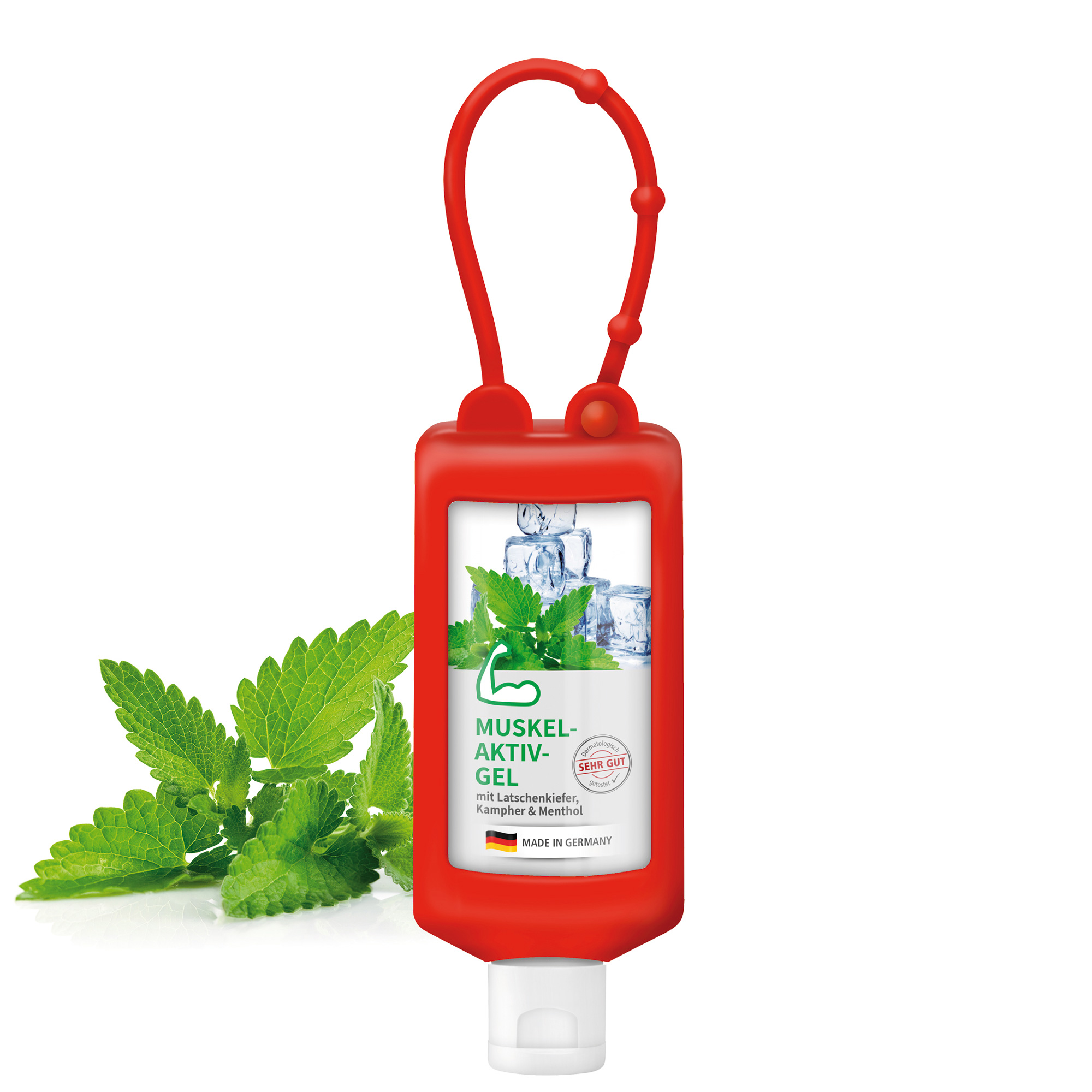 Anregendes Körpergel mit ätherischen Ölen - Bogen