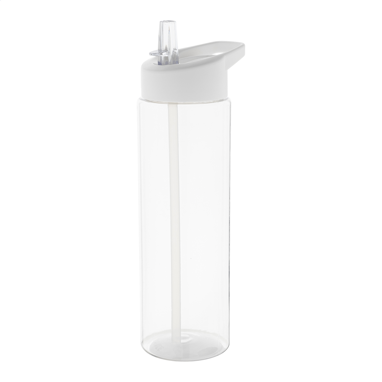 Fitty 650 ml RPET sport bottle with straw and logo printed with logo
