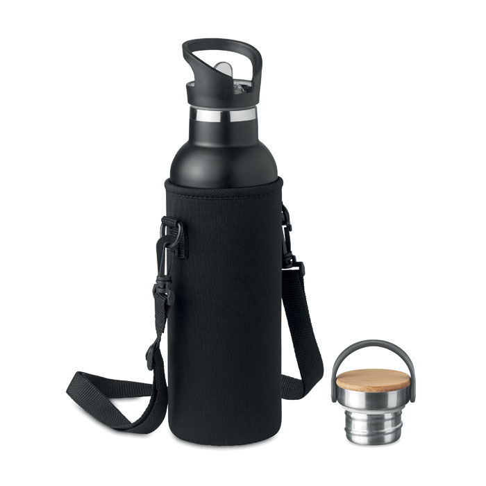 Insulated Stainless Steel Flask with Interchangeable Cap - Corbridge