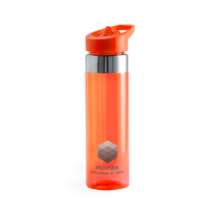 High Capacity Heat Resistant BPA Free Tritan Water Bottle with Stainless Steel Upper Ring and Safety Screw-On Cap 650ml - Market Rasen