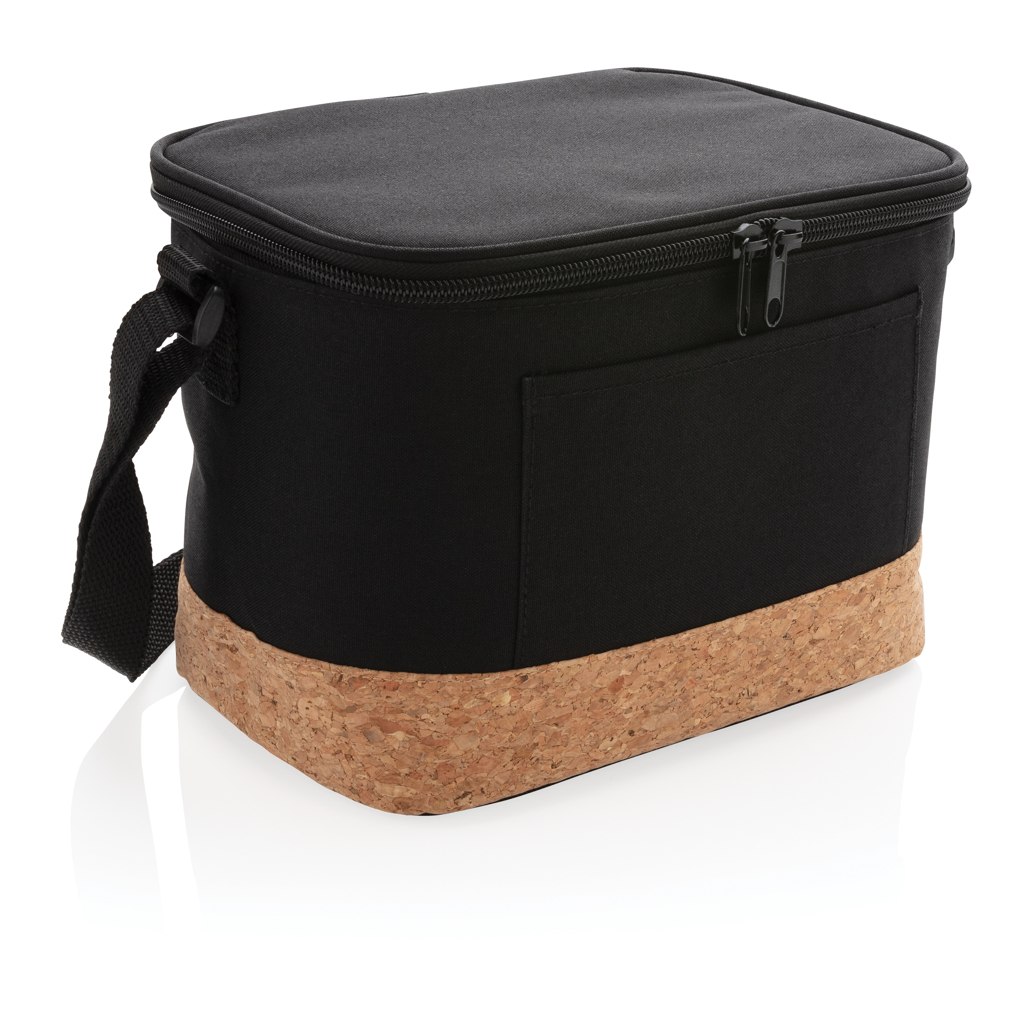 A cooler bag with two different shades, featuring cork details. - Glasgow