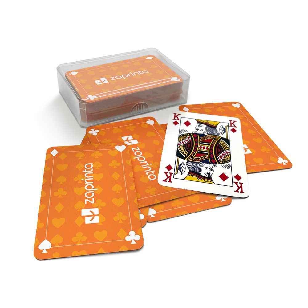 Personalized deck of cards in a plastic box - JCA02