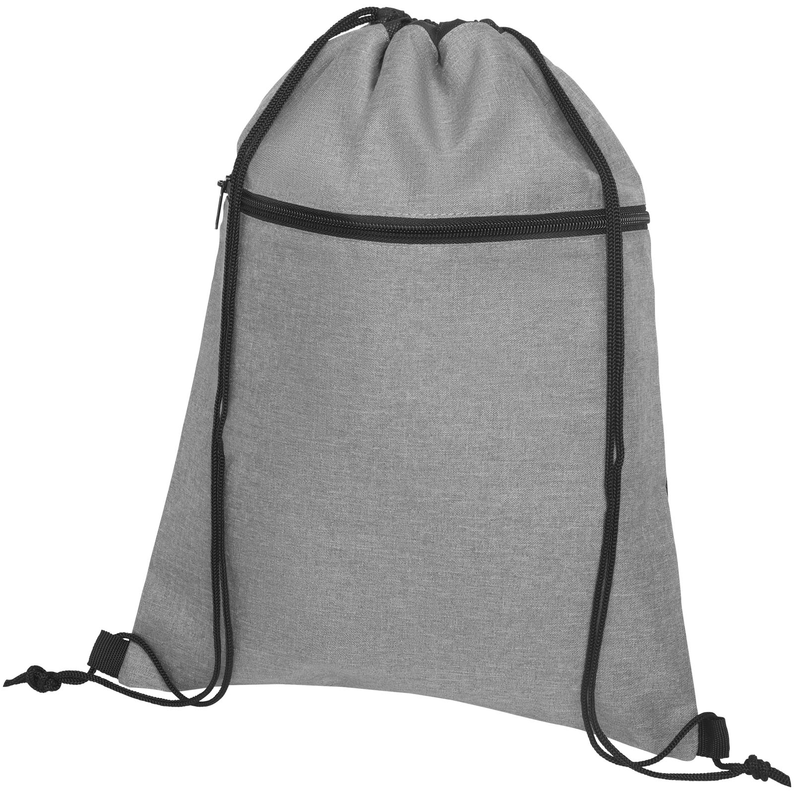 Heathered Black Drawstring Backpack - Shere - Tenterden