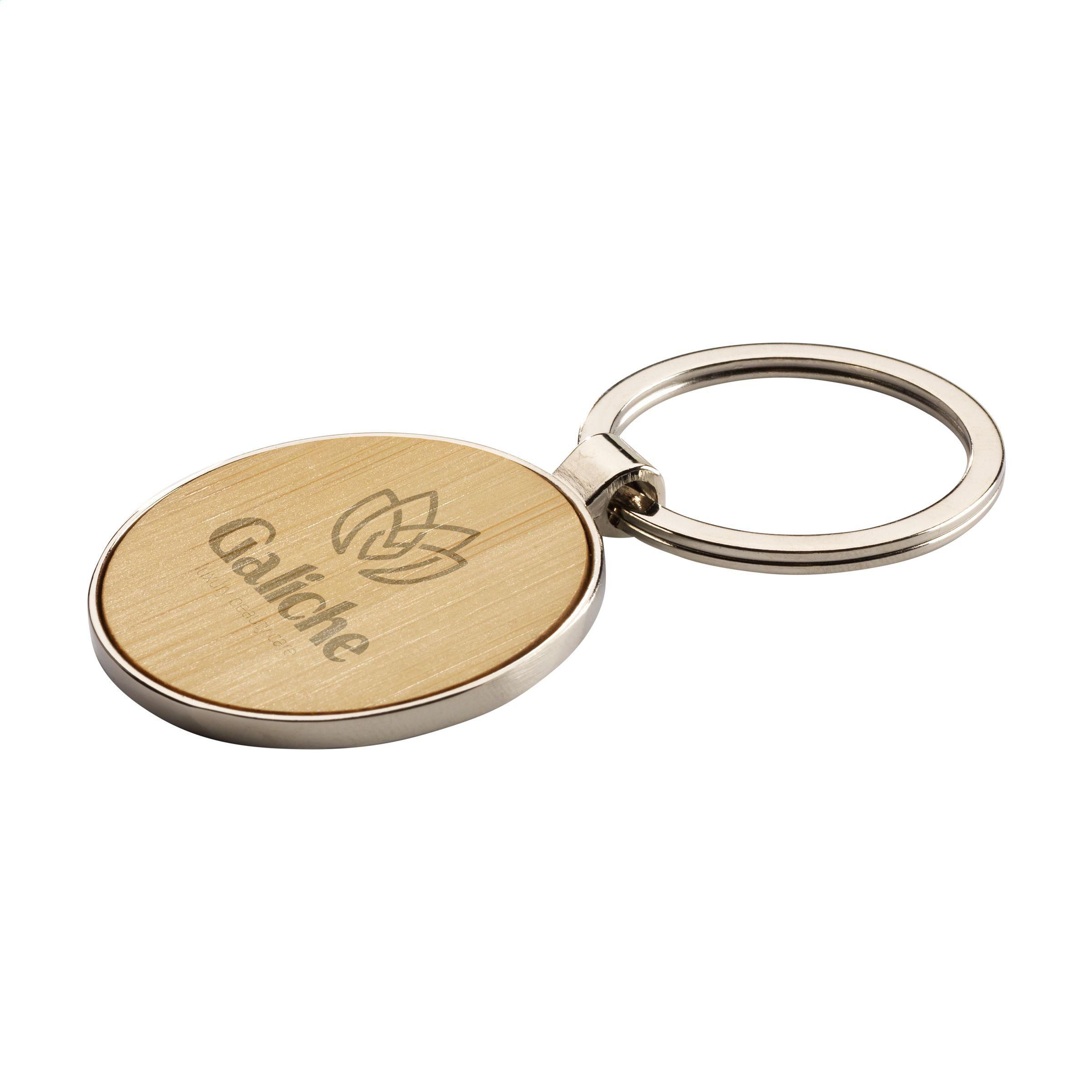 Bamboo Elegance Keyring - Kempsford printed with logo