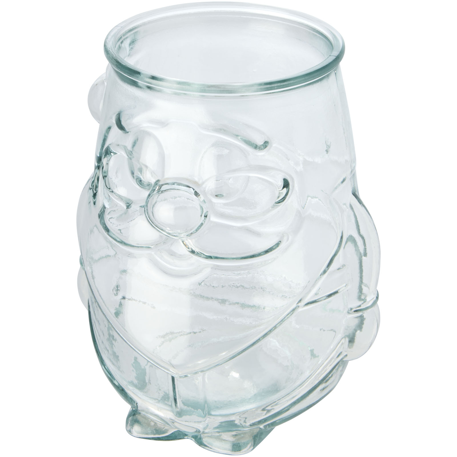 Recycled Glass Santa Claus Tealight Holder - Long Preston