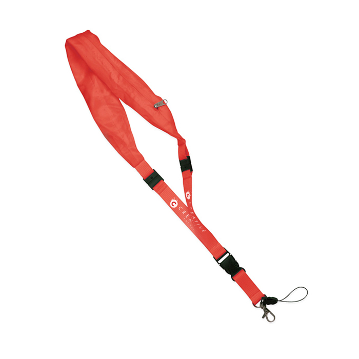 Polyester Lanyard with Waterproof Cap and Detachable Buckle - Pewsey
