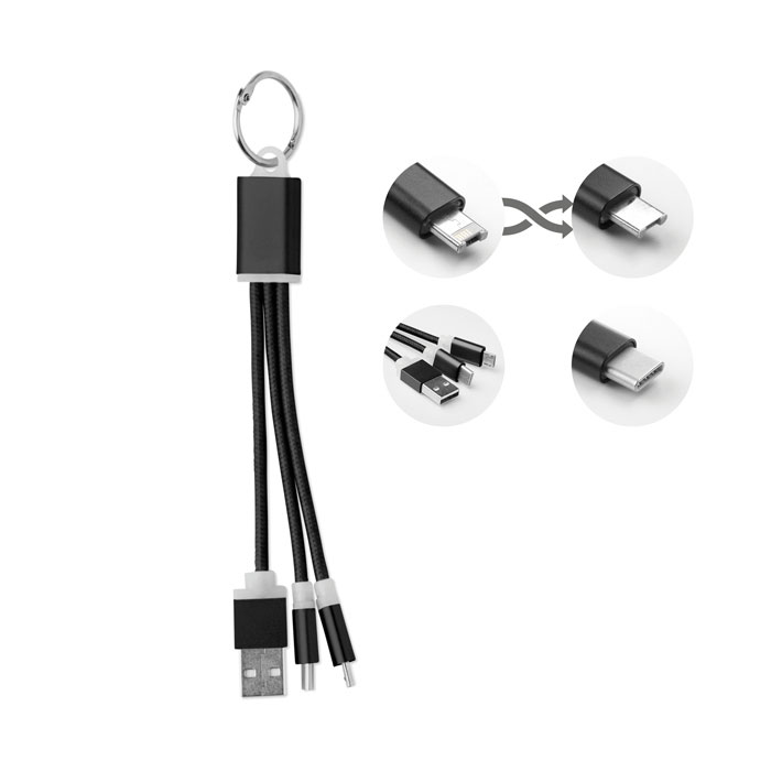 Key Ring Charging Cable - Piddlehinton - Braemar