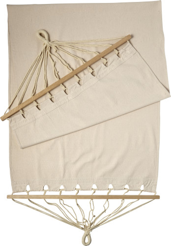 Polyster Canvas Hammock with Wooden Rims - Bromley